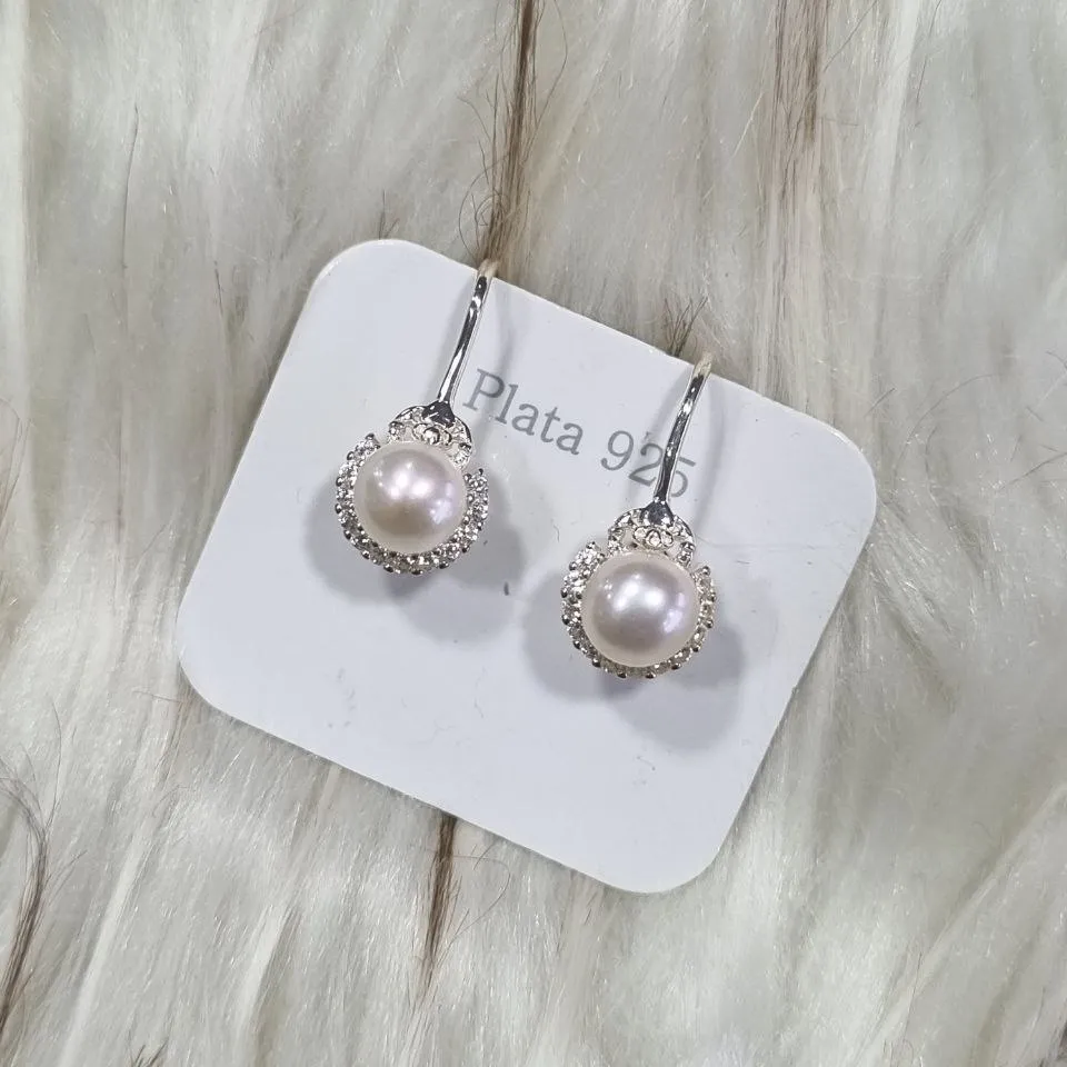 Aros de perla · Plata 925